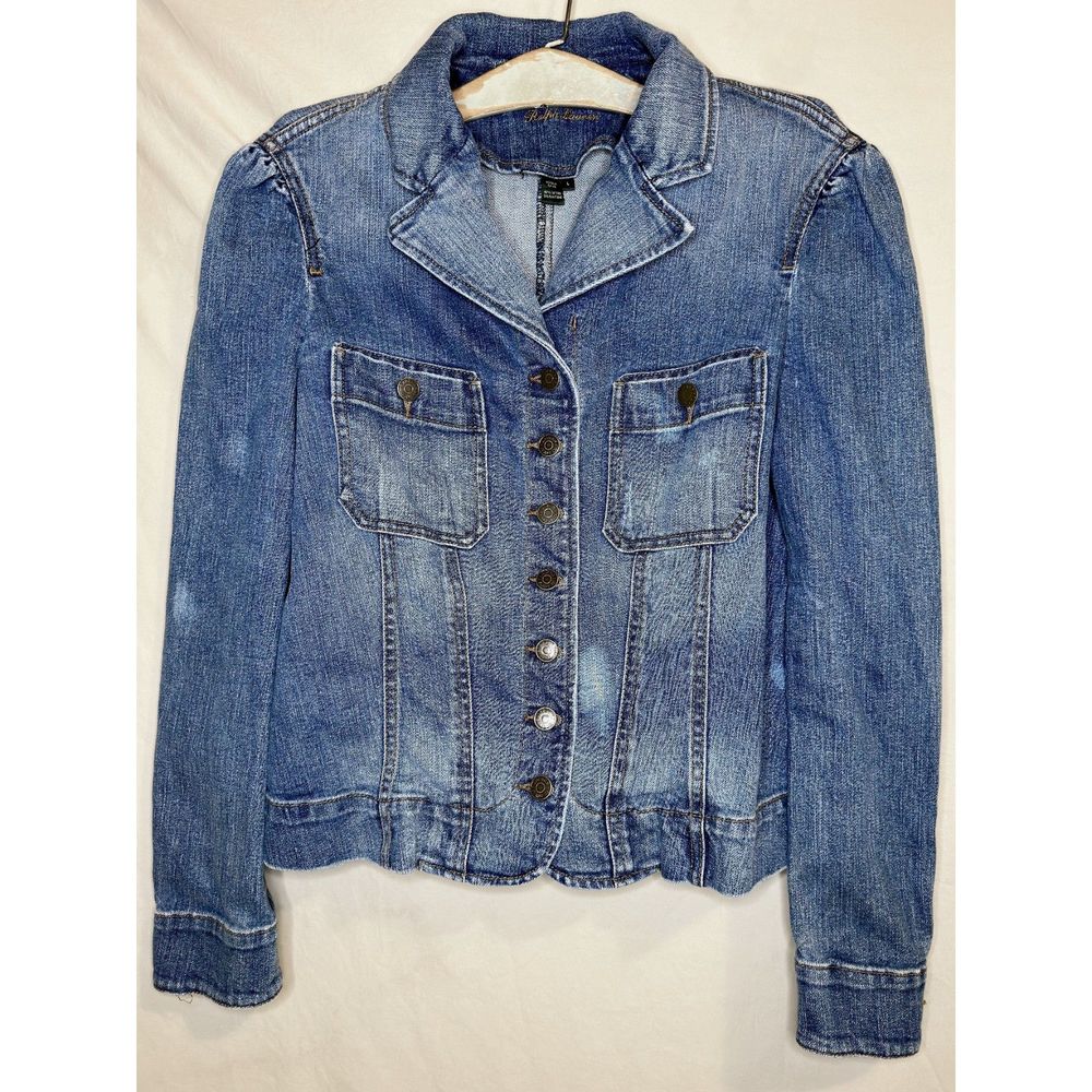 Women’s Ralph Lauren, Jean Jacket, L, Blue